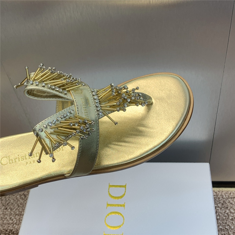 D10r eclat thong sandal gold