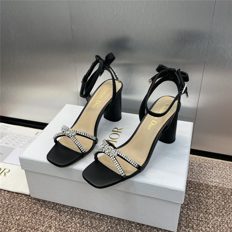 Dior Sunset Heeled Sandals Black