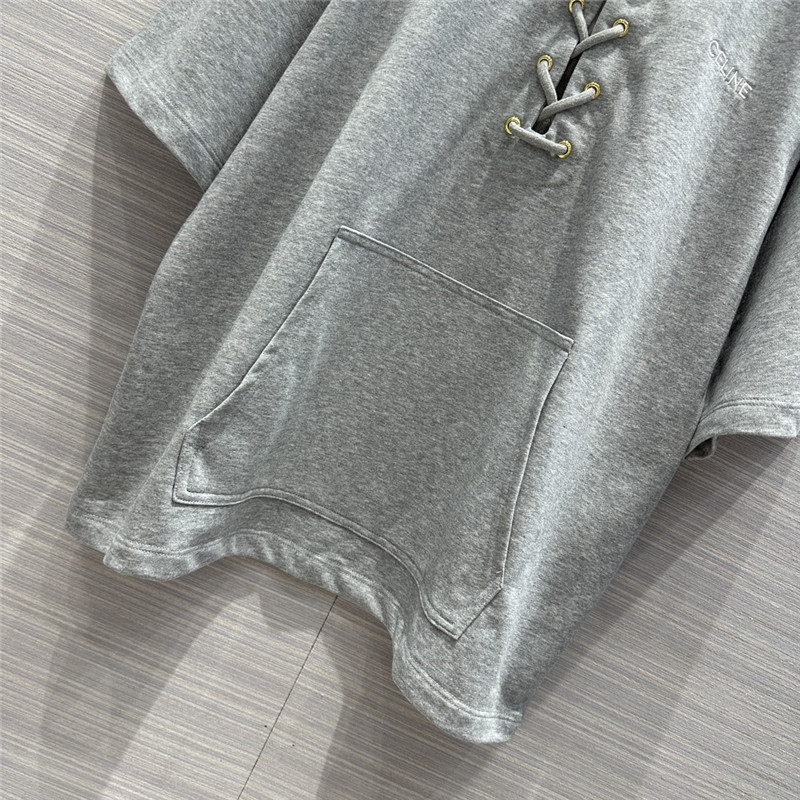 Ce1i*e paris loose braided sweatshirt in grey