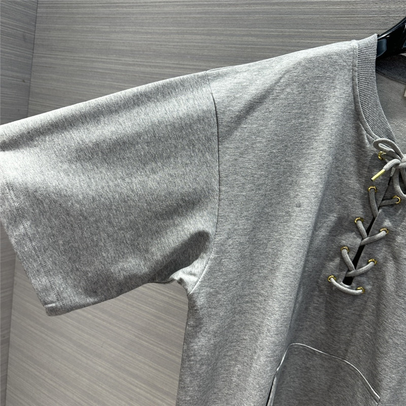 Ce1i*e paris loose braided sweatshirt in grey