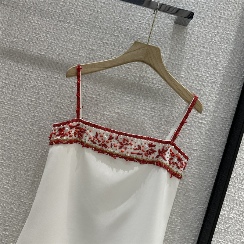 Va1e*ntin0 red coral suspender dress replica clothing