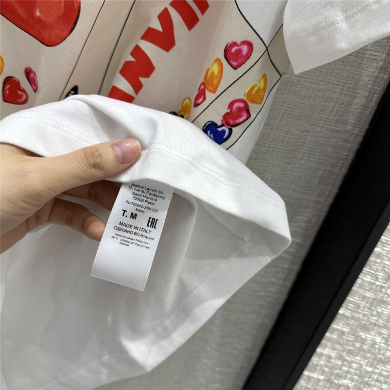 LANVIN printed T-shirt cheap designer replica clothes