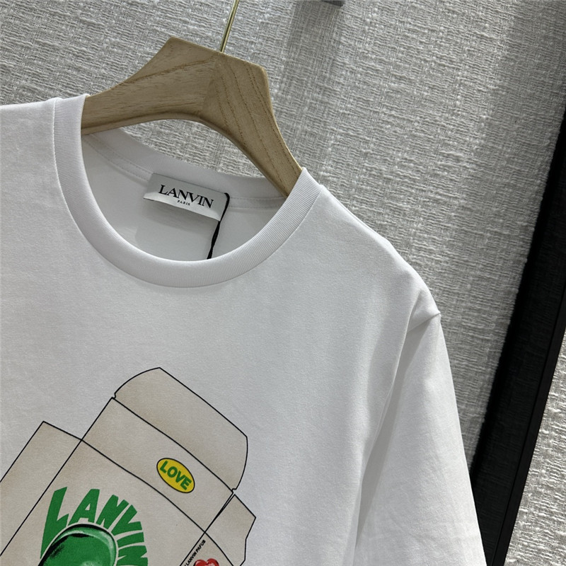 LANVIN printed T-shirt cheap designer replica clothes