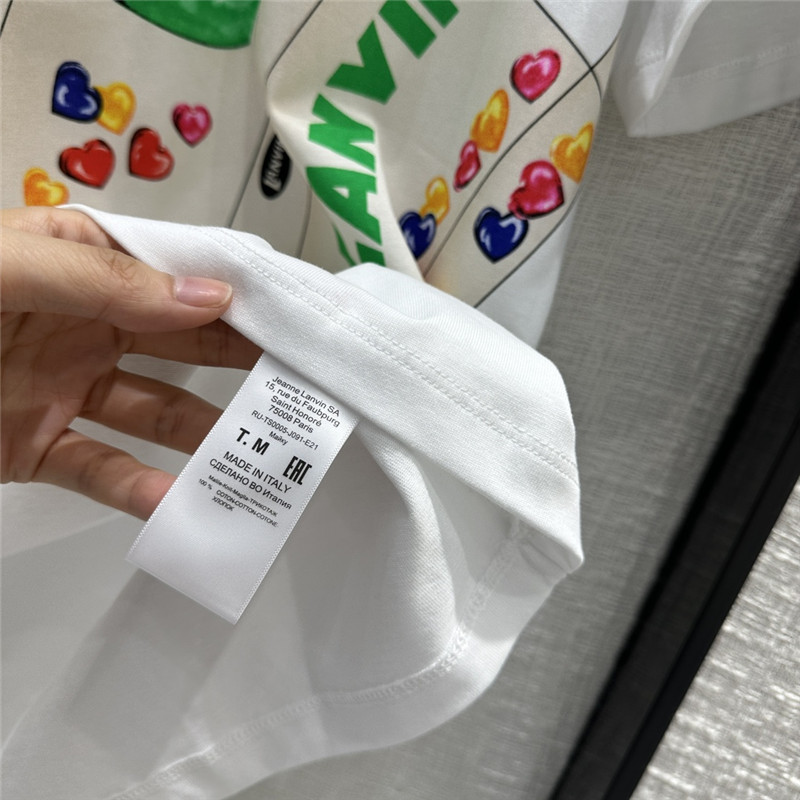 LANVIN printed T-shirt cheap designer replica clothes