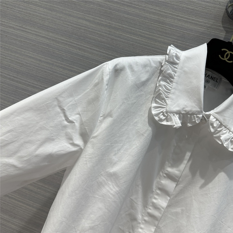 Ch**el palace style lace collar shirt replica clothing