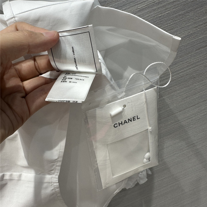 Ch**el palace style lace collar shirt replica clothing