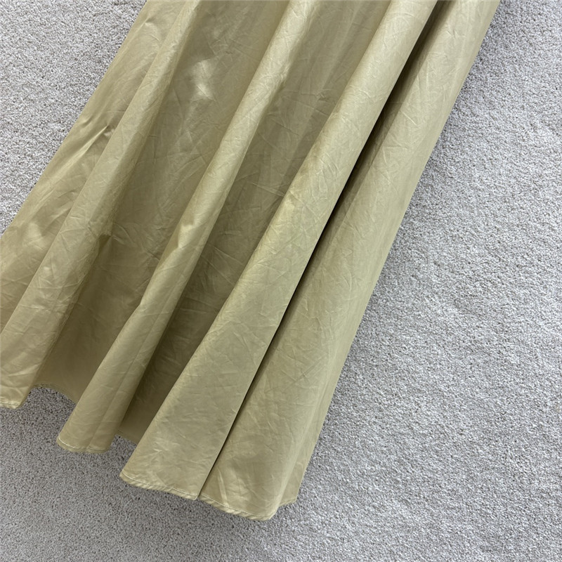 M1um1u letter embroidered short sleeve dress replica clothing