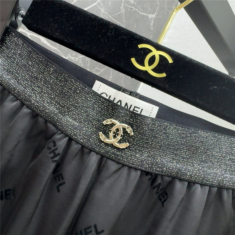 Chanel elastic waist straight pants cheap replica designer clothes