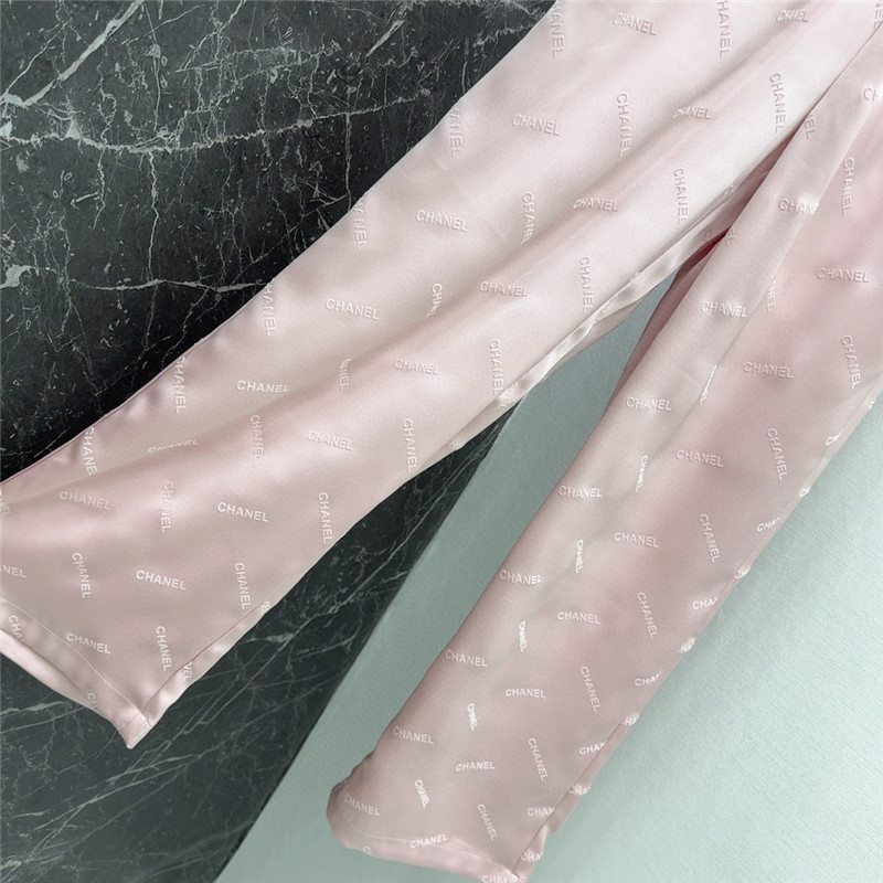 Ch**el elastic waist straight pants cheap replica designer clothes