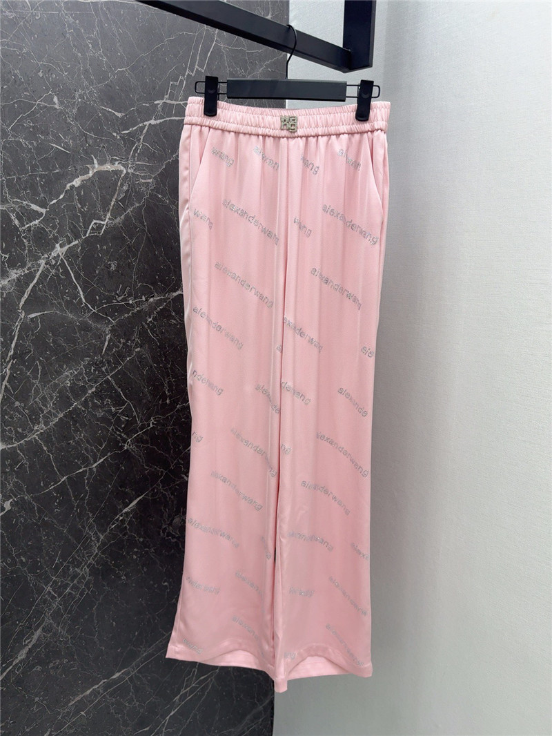 alexander wang diamond-embellished straight-leg pants