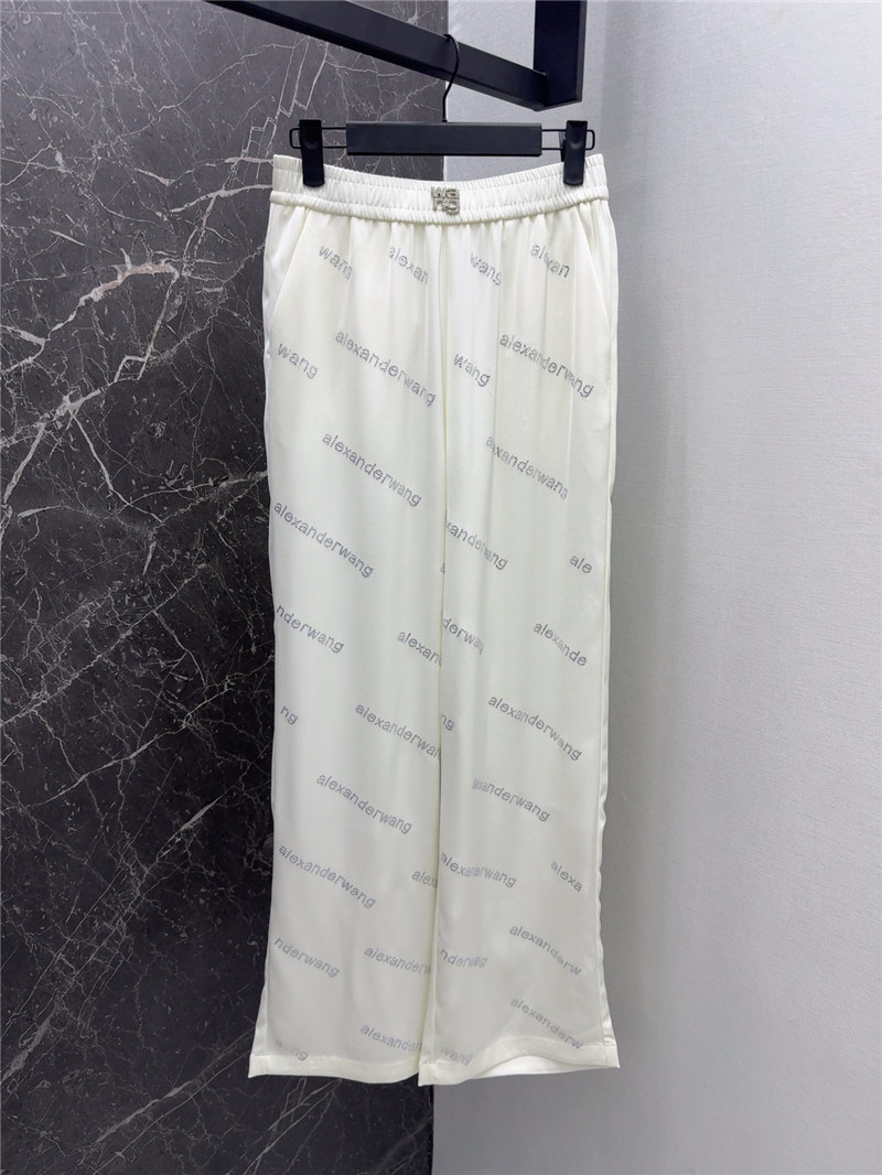alexander wang diamond-embellished straight-leg pants