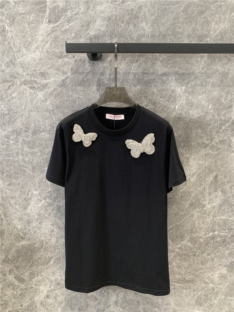 valentino butterfly cotton T-shirt replica d&g clothing