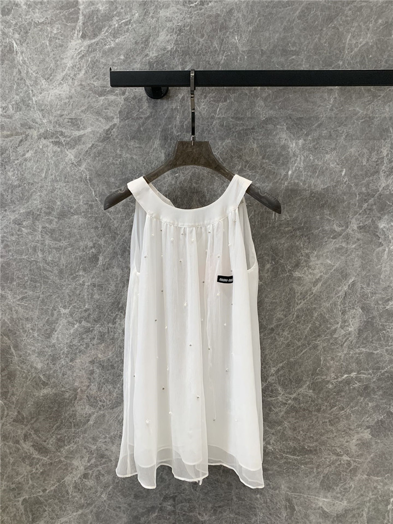 miumiu sleeveless shirt vest tops replica clothes
