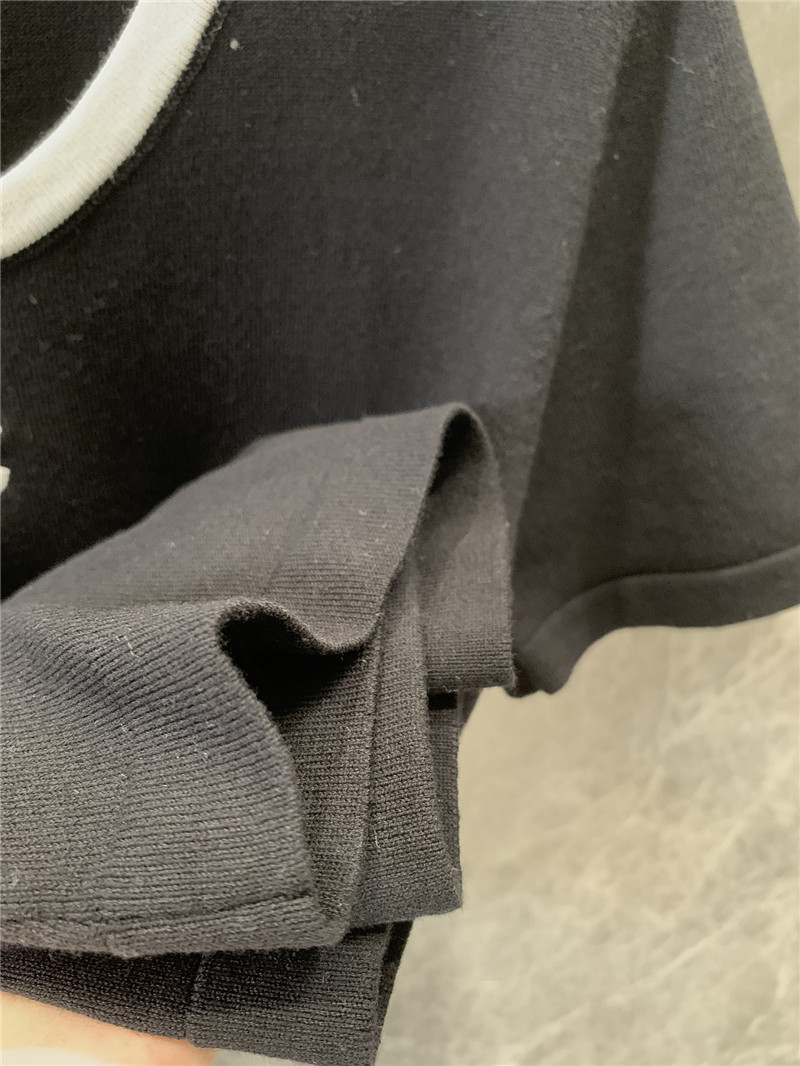 Ch**el knitted short sleeve top replica clothing