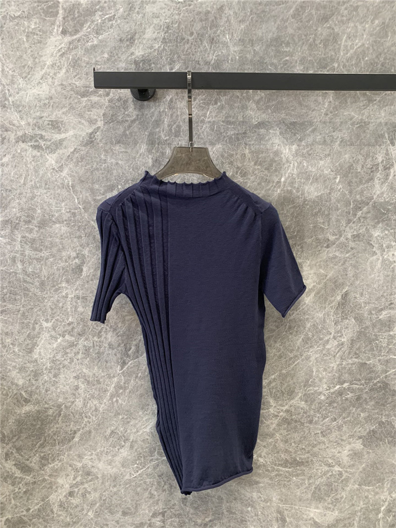 F**di irregular knitted short-sleeved top replica clothes