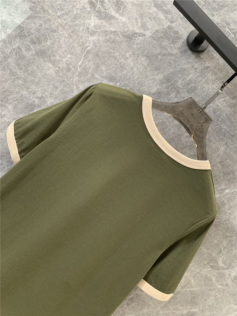 Ce1i*e flocked printed short-sleeved t-shirt replica clothes