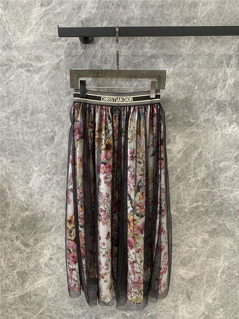 dior double layer mesh skirt replica d&g clothing