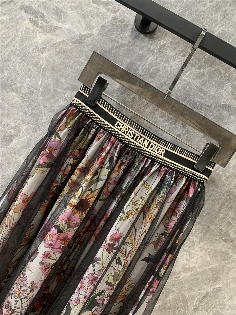 D10r double layer mesh skirt replica d&g clothing