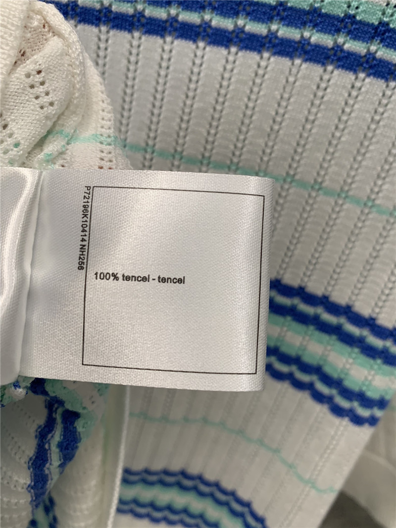 Ch**el short sleeve knitted top designer replica clothes