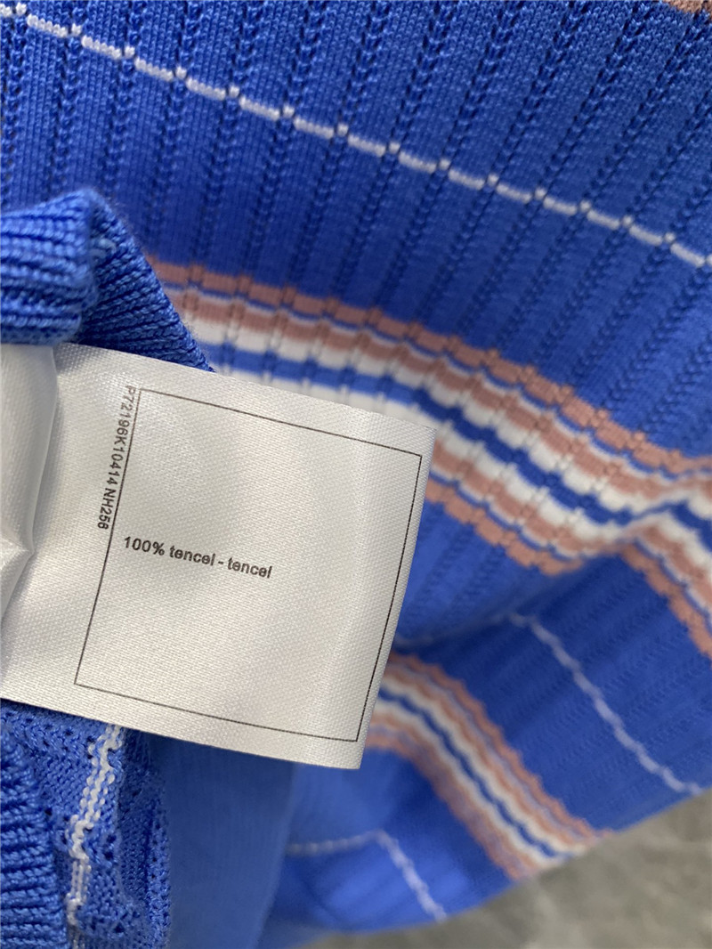 Ch**el short sleeve knitted top designer replica clothes