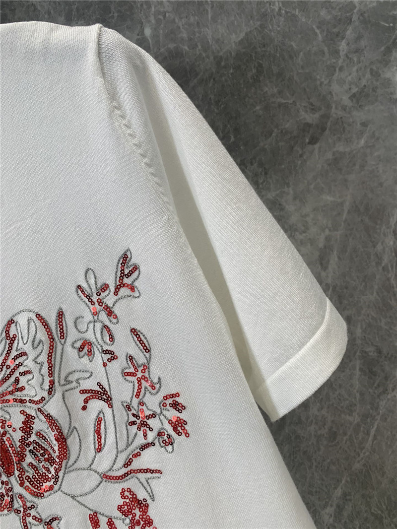 D10r knitted short sleeve top replica designer clothes