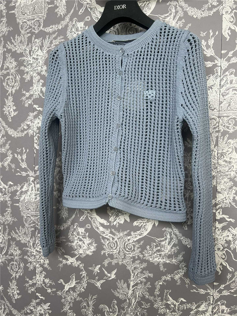 A1exa*der wang hollow knitted cardigan