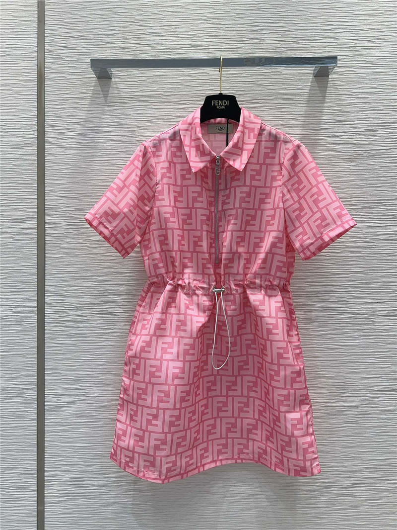 fendi preppy technical fabric shirt dress replica clothes