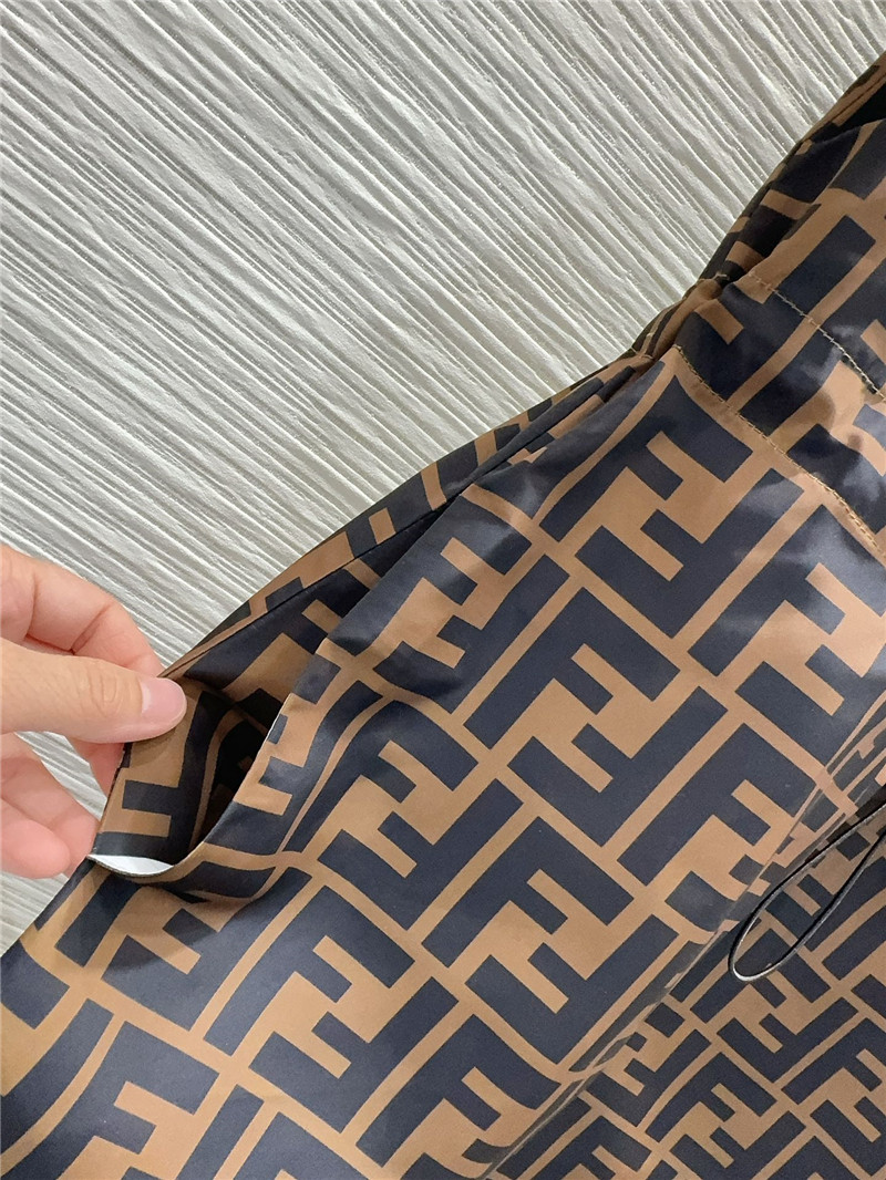 F**di preppy technical fabric shirt dress replica clothes