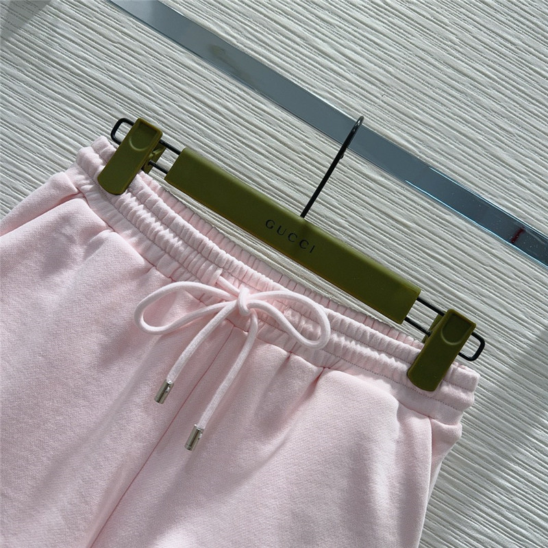 Gucci round neck T-shirt + elastic shorts set replica d&g clothing