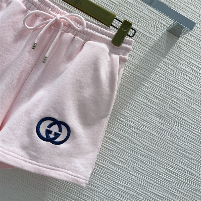 Gucci round neck T-shirt + elastic shorts set replica d&g clothing