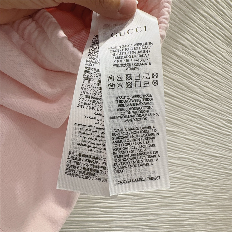 Gucci round neck T-shirt + elastic shorts set replica d&g clothing