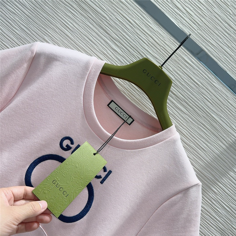 Gucci round neck T-shirt + elastic shorts set replica d&g clothing