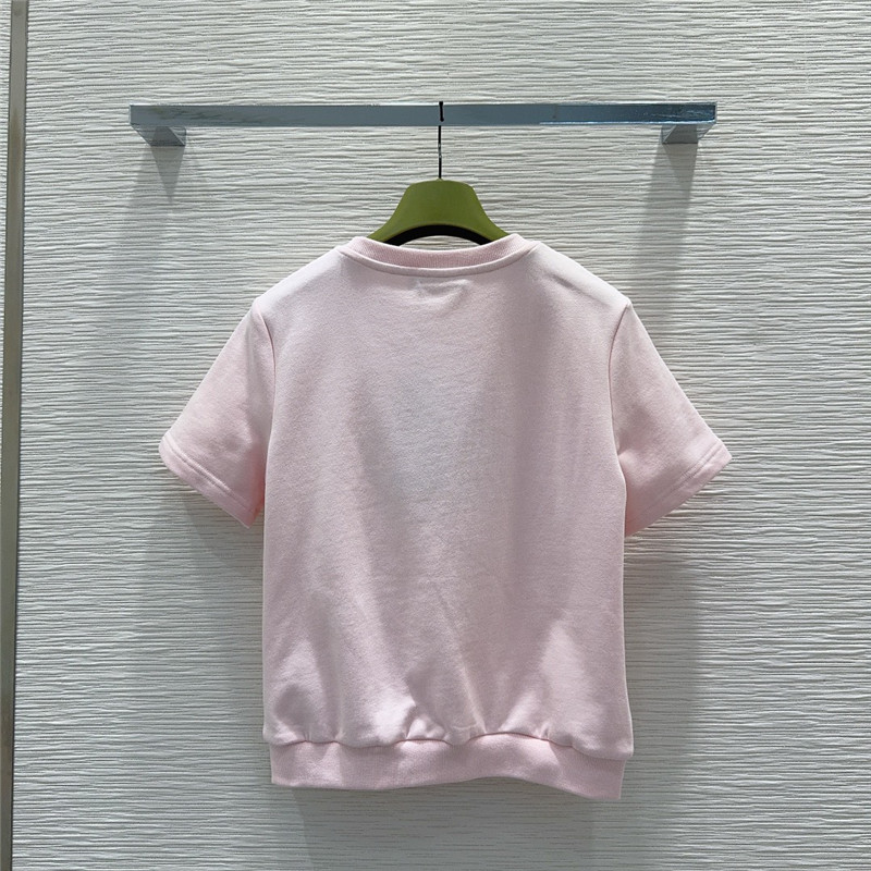 Gucci round neck T-shirt + elastic shorts set replica d&g clothing
