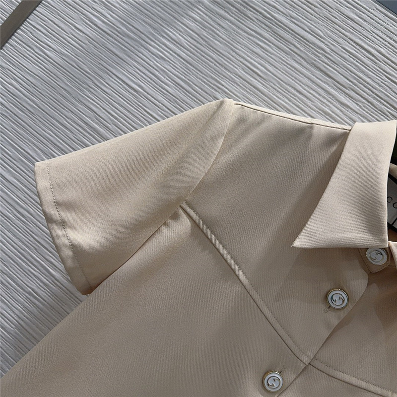 Gvc*1 lapel top + shorts set replica clothes