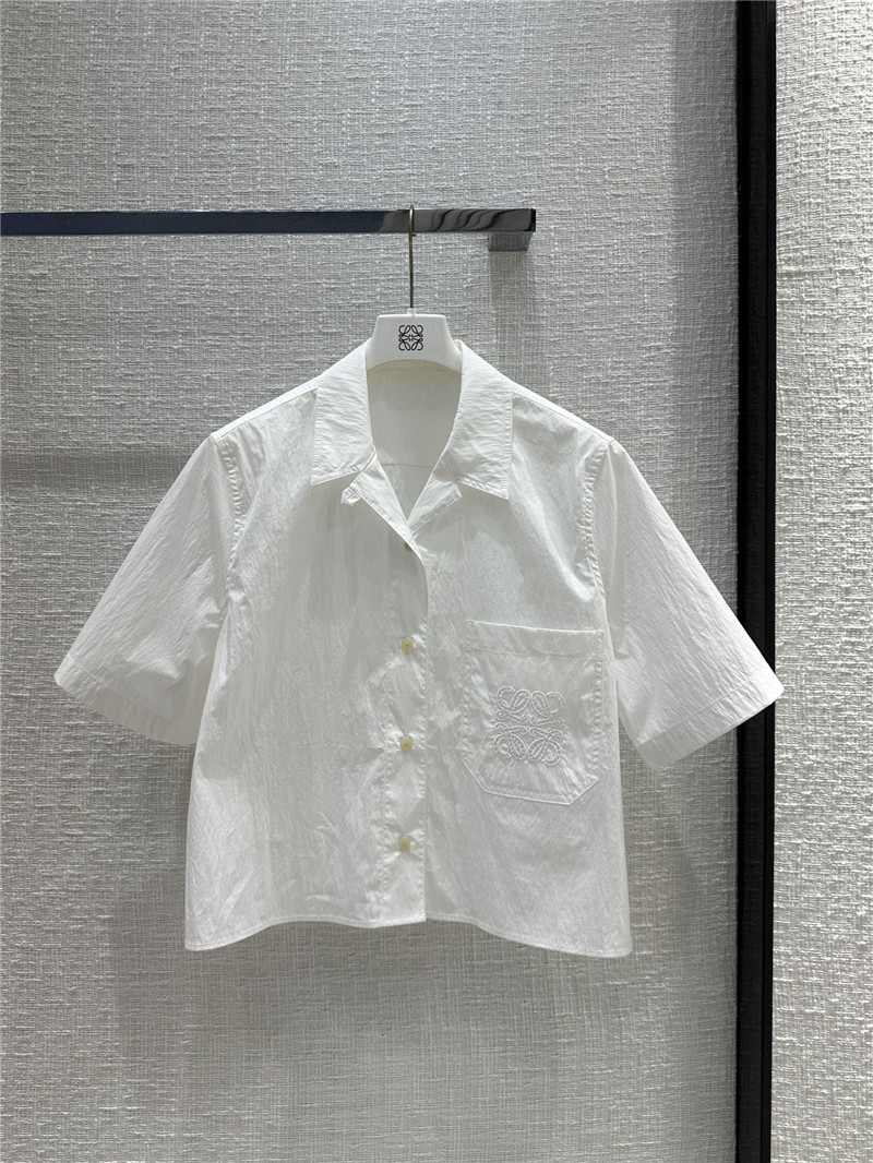 loewe preppy embroidered shirt replica designer clothes