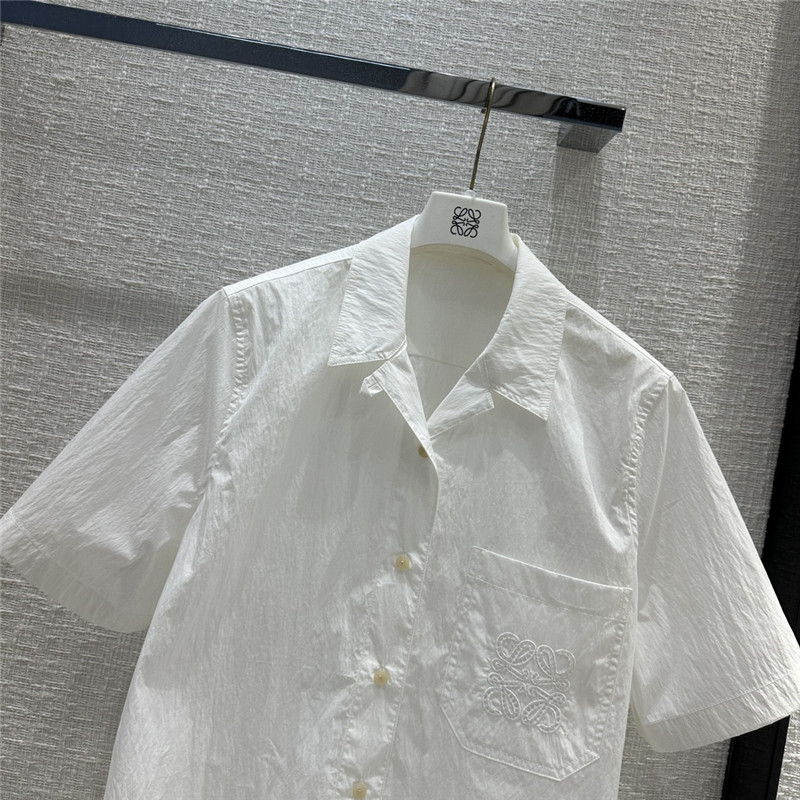 L0ew* preppy embroidered shirt replica designer clothes