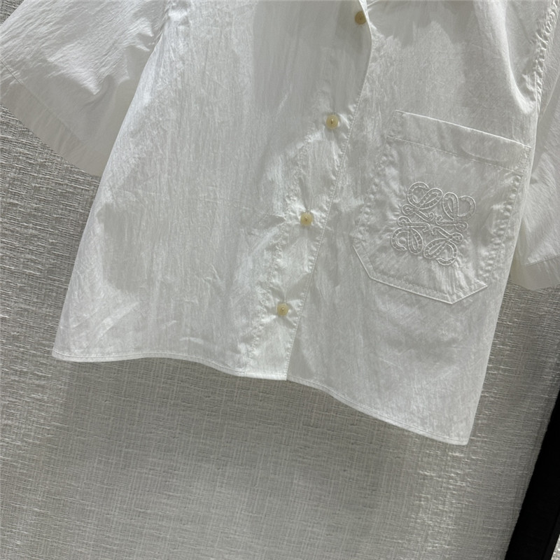 L0ew* preppy embroidered shirt replica designer clothes