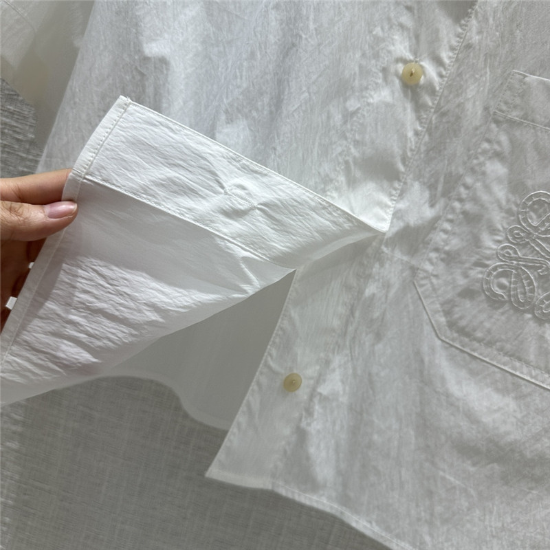 L0ew* preppy embroidered shirt replica designer clothes