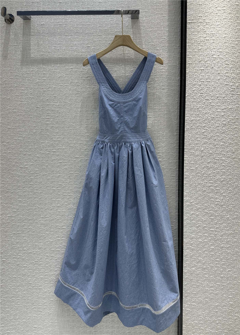 Chloé small fresh blue suspender dress replica d&g clothing