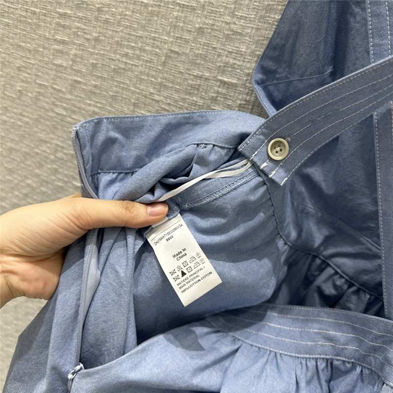 Chloé small fresh blue suspender dress replica d&g clothing