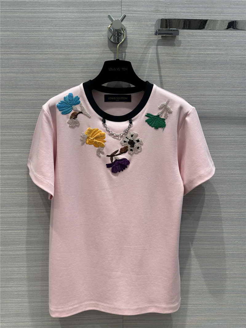 louis vuitton LV short sleeve T-shirt replica d&g clothing