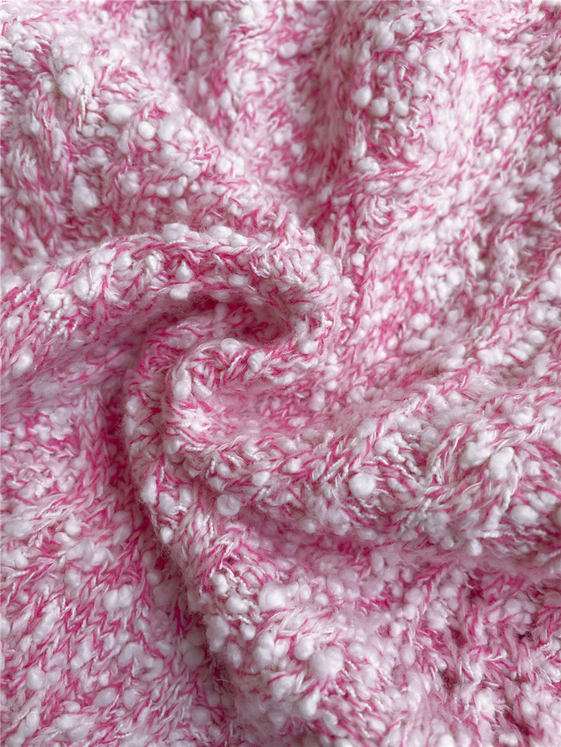 Chanel Color Block Twist Cardigan Pink