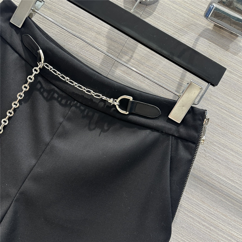 Hermes metal chain straight shorts replica clothing