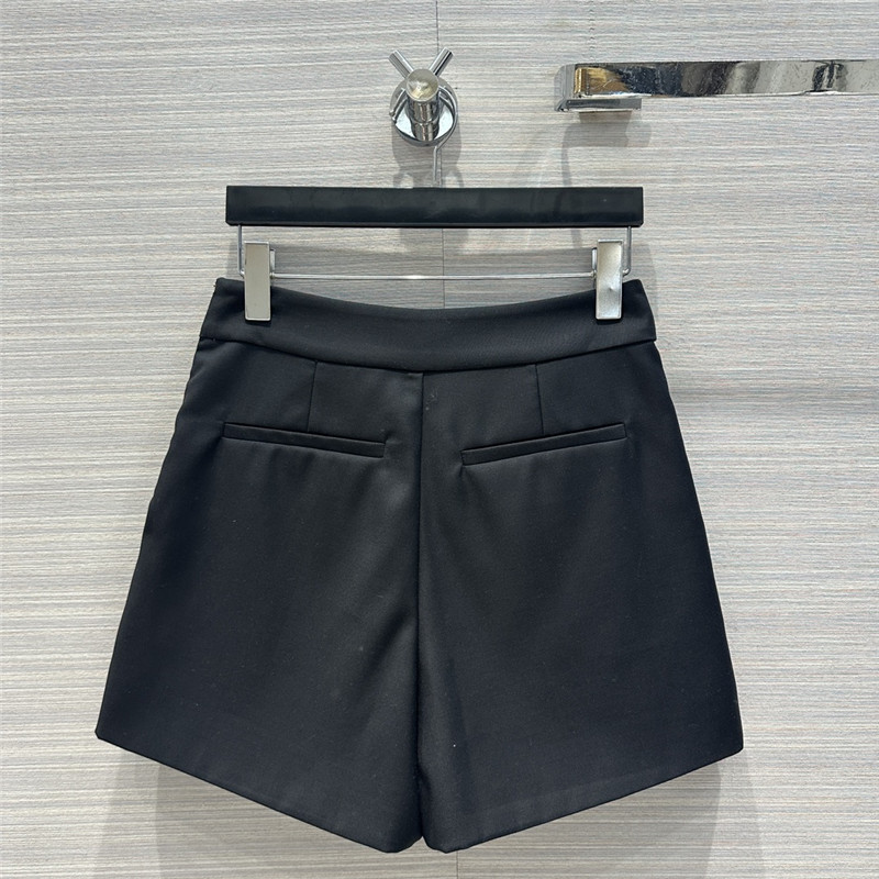 Hermes metal chain straight shorts replica clothing