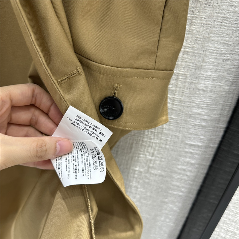 Y51 v-neck multi-pocket khaki cotton work skirt replica clothing