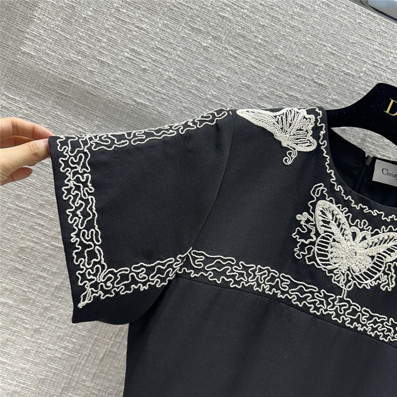 D10r butterfly disc flower embroidery dress replica clothes