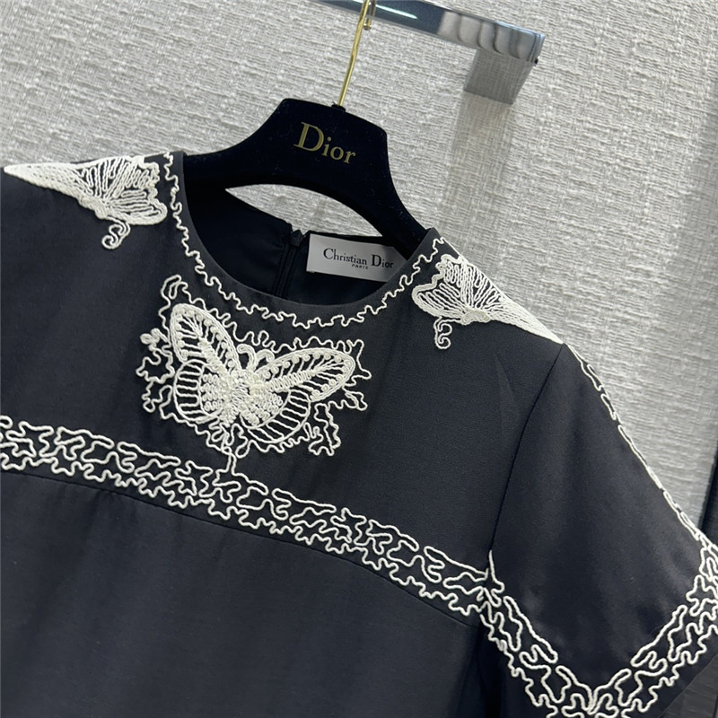 D10r butterfly disc flower embroidery dress replica clothes