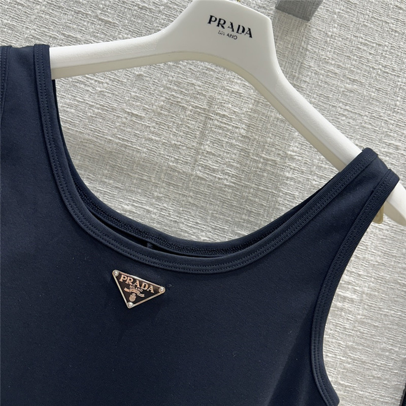 Pra*a casual vest dress replica designer clothes