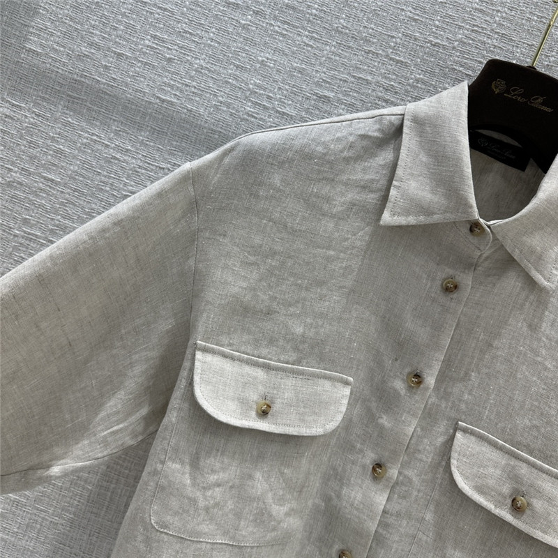 L0r0 P1ana linen shirt replica designer clothing websites