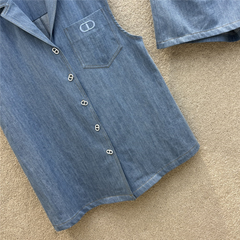 H**me5 enzyme washed denim suit replica designer clothes